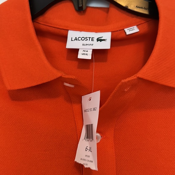 LACOSTE Men's Original Slim Fit Piqué Cotton Polo, Size XL,$110.00 - Picture 3 of 6